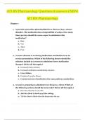 ATI RN Pharmacology Questions & answers (NEW)