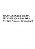 WGU C702 CHFI and OA (Latest Questions With Verified Answers Graded A+) 2023/2024