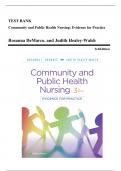 Test Bank - Community and Public Health Nursing: Evidence for Practice, 3rd Edition (DeMarco, 2020), Chapter 1-25 | All Chapters