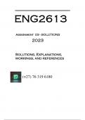 ENG2613 - ASSIGNMENT 3 SOLUTIONS - 2023