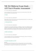 NR 324 Midterm Exam Study – ATI Test 4 Practice Assessment