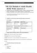 NR 324 Module 6 Adult Health ROK With Answers 3