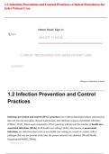 1.2 Infection Prevention and Control Practices - Clinical Procedures for Safer Patient Care