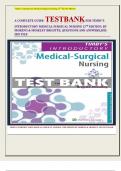 Complete A+ Grade TEST BANK For TIMBY'S INTRODUCTORY MEDICAL SURGICAL NURSING TEST BANK 13 TH EDITION, Loretta A. Donnelly-Moreno, Brigitte Moseley| Chapter 1-72|2 Complete Guide