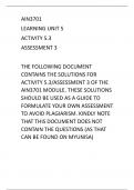 AIN3701 ACTIVITY 5.3/ASSESSMENT 3 SOLUTIONS/GUIDE