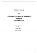 International Financial Statement Analysis 2e Robinson Henry Pirie, Broihahn Cope (Solution Manual)