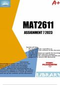 MAT2611 Assignment 7 2023