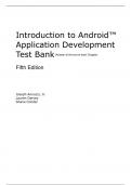Introduction to Android Application Development, Android Essentials 5e Joseph Annuzzi, Lauren Darcey, Shane Conder (Test Bank)