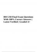BIO 250 Microbiology: Final Exam Questions With Correct Answers | Latest Update 2023/2024,BIO 250 | Microbiology Final Exam (Questions and Answers) Graded A+ 2023 | Straighterline, BIO 250 Microbiology: Quiz 4 Questions With Correct Answers and BIO 250 Fi