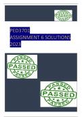 PED3701 - ASSIGNMENT 6 SOLUTIONS - 2023