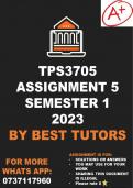 TPS3705 Assignment 5 2023 (ANSWERS)