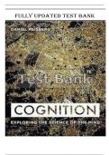 Test Bank For Cognition Exploring The Science Of The Mind 7th Edition By Daniel Reisberg