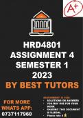 HRD4801 Assignment 4 2023 (ANSWERS)