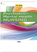 Psychiatric-Mental Health Nursing 8Ed.by Sheila L. Videbeck - Latest, Complete & Elaborated - |Test Bank |