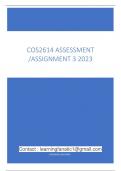 COS2614 Assessment / Assignment 3 2023