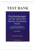 Test bank for Psychotherapy For The Advanced Practice Psychiatric Nurse, Second Edition: A How-To Guide For Evidence- Based Practice 2nd Edition  By Wheeler: ISBN-10 0826110002 ISBN-13 978-0826110008, A+ guide.