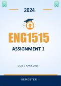 ENG1515 Assignment 1 Due 3 April 2024