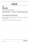 AQA 7691-1-T-TRAN SPANISH-AS-PAPER 1 JUN23-Paper 1 Listening Test Transcript
