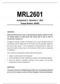 MRL2601 Assignment 2 Semester 2 - 2023