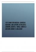 Test Bank for Medical-Surgical Nursing, 2nd Edition, Kathleen S. Osborn, Cheryl E. Wraa, Annita S. Watson, Renee S. Holleran.