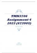 TMN3706 Assignment 4 2023 (673905)