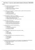 EMT Block 1 Questions and correct answer key at the end  2023/2024 