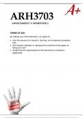 ARH3703 Assignment 1 Semester 2 2023 - Visual Culture 2 (ARH3703) 