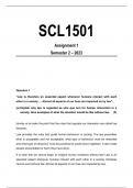 SCL1501 Assignment 1 Semester 2 - 2023