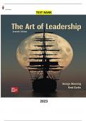 The Art of Leadership 7th Edition by George Manning & Kent Curtis - Complete, Elaborated and Latest(Test Bank)