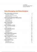 Summary INFOMDWR Data Wrangling and Data Analysis 2022/2023