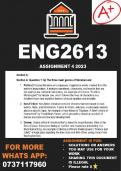 ENG2613 Assignment 4 2023 (ANSWERS)