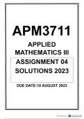 APM3711 ASSIGNMENT 4 SOLUTIONS 2023 UNISA NUMERICAL METHODS II