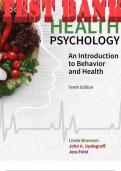 Test bank Health psychology an introduction to behavior and health 10th edition linda Brannon 