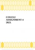 COS1512 ASSIGNMENT 4 2023.