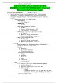 NURS328: PEDs EXAM 2 STUDY GUIDE 2023/2024(AUGUST-NOVEMBER QTR) (Clear and Elaborate) to help you pass Exam.