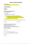 Precalculus Section 0-5 Systems of Equations