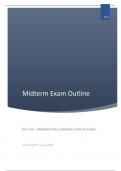 BUSI 7146 - Midterm Exam Outline