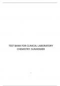 TEST BANK FOR CLINICAL LABORATORY CHEMISTRY: SUNHEIMER