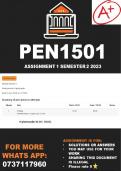 PEN1501 Assignment 1 Semester 2 701608 (ANSWERS)