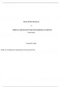 Orbital Mechanics for Engineering Students, 4e Howard Curtis (Solution Manual)