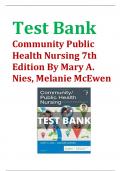 Community Public Health Nursing 7th Edition By Mary A. Nies, Melanie McEwen Test Bank |  Complete Guide