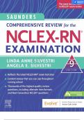 SAUNDERS COMPREHENSIVE REVIEW FOR THE NCLEX-RN EXAMINATION 9TH EDITION BY SILVESTRI CHAPTER 1-44