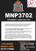 MNP3702 Assignment 2 2023 (ANSWERS) DUE 15 AUGUST