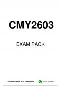 CMY2603 EXAM PACK 2023