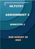 HLT3701 ASSIGNMENT 2 ANSWERS DUE 28 AUGUST 2023