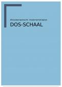 Afstuderen implementatieplan: DOS-schaal