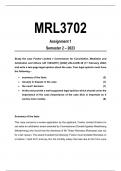 MRL3702 Assignment 1 Semester 2 2023