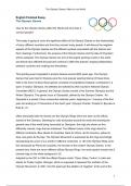 Essay on the Olympic Games