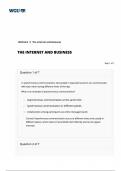 BUSINESS C724 The Internet and Business Assessment