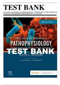Test Bank for  McCance and Huethers Pathophysiology: The Biologic Basis for Disease in Adults and Children, 9th Edition Rogers Chapter 1-49 + NCLEX Case Studies with answers | All Chapters